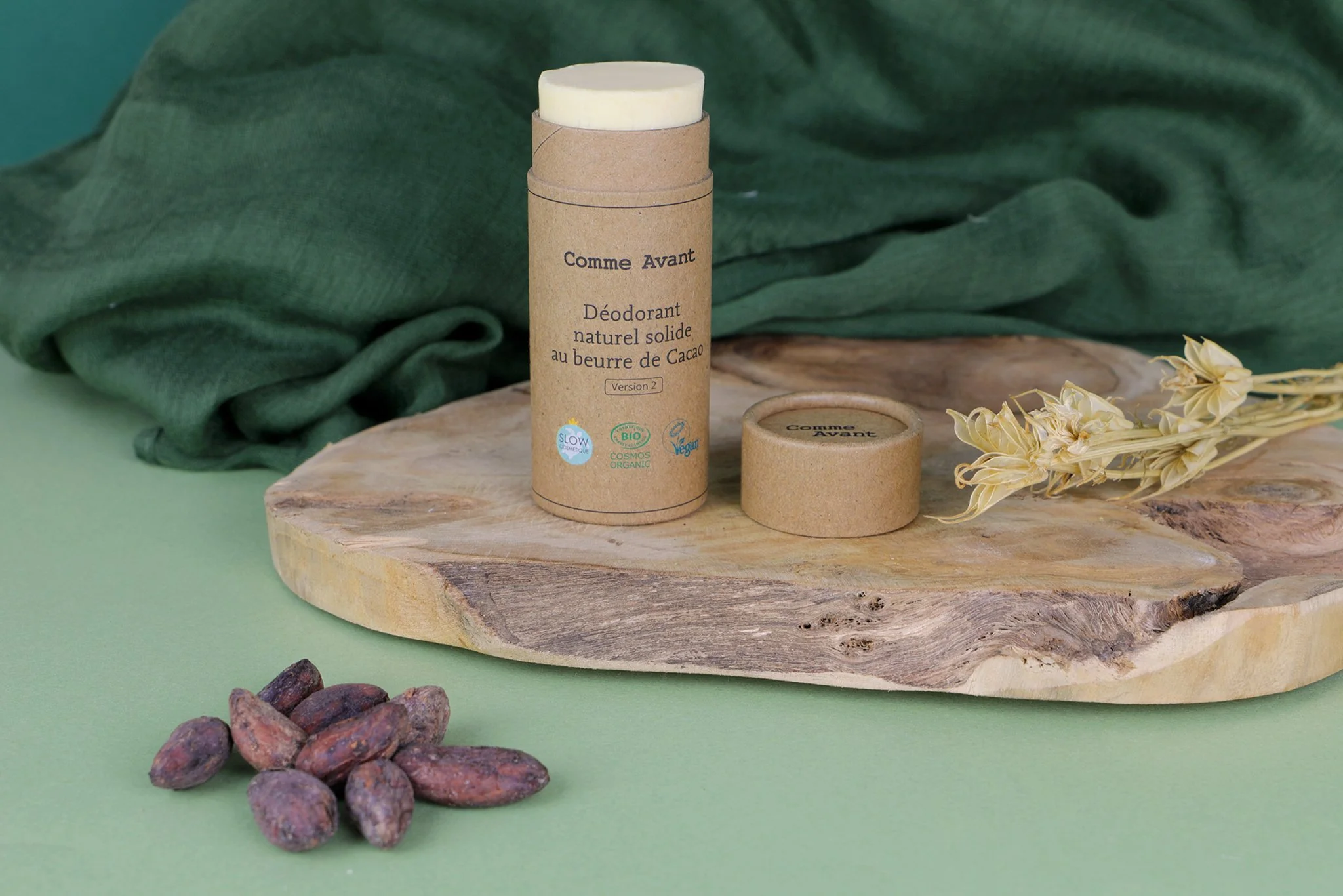 Déodorant naturel solide au beurre de Cacao