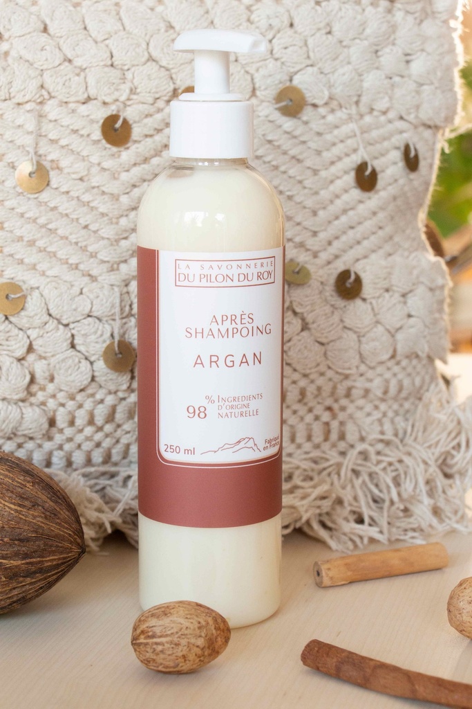 Après-Shampoing à l&rsquo;huile d&rsquo;Argan Bio 250ml – La Savonnerie du Pilon du Roy