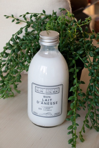 Bain moussant au lait d&rsquo;Ânesse Bio 250ml – La Savonnerie du Pilon du Roy
