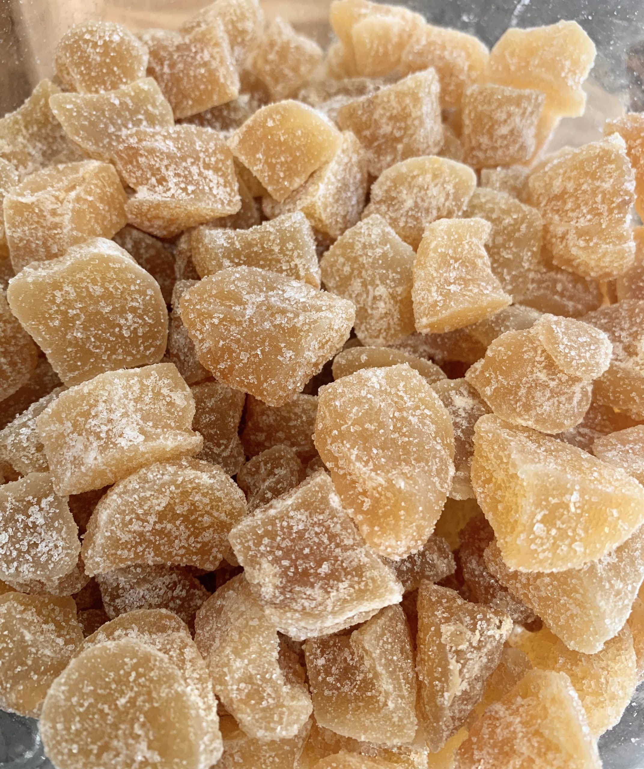 Gingembre confit cubes