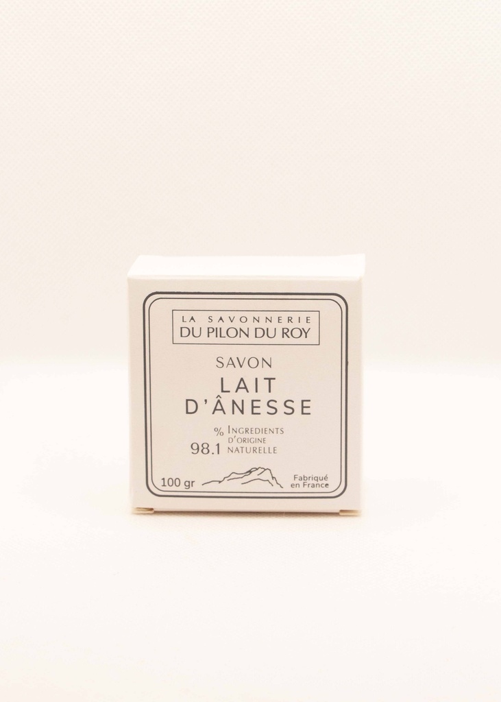 Savon au Lait d&rsquo;ânesse Bio 100g – La Savonnerie du Pilon du Roy