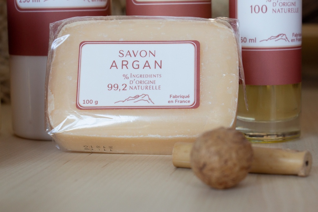 Savon à l&rsquo;huile d&rsquo;Argan 100g – La Savonnerie du Pilon du Roy